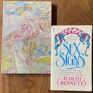 Sex Signs ©1980 vintage paperback zodiac astrology | whimsy library bookish bachelorette gift | kitschy retro decor bookshelf stage design