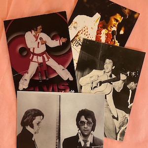 Vintage Elvis postcards | unique Postcrossing, 1970s ephemera, striking stationery | unused photograph correspondence | special snail mail