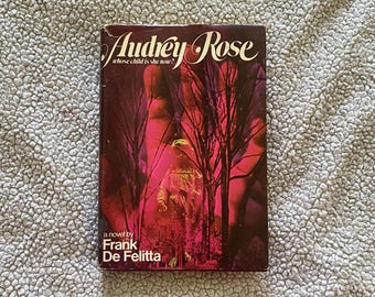 Audrey Rose by Frank De Felitta, vintage horror, hardcovers, fiction, pink lovers gift, booktok