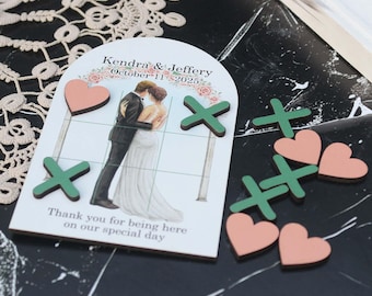 Table Games |Wedding Favours Game | Personalised Table Games | Wedding Keepsake Gift | Wedding Ideas | Tic Tac Toe Game | Wedding Games