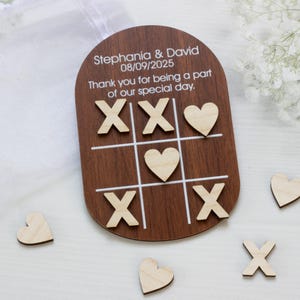 Personalised Table Wedding Games, Unique Wedding Favours, Ring Toss, Wedding Keepsake Gift, Wedding Ideas, Hearts & Crosses