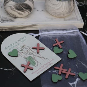 Personalised Table Wedding Games | Unique Wedding Favours | Ring Toss | Wedding Keepsake Gift | Wedding Ideas | Tic Tac Toe Game
