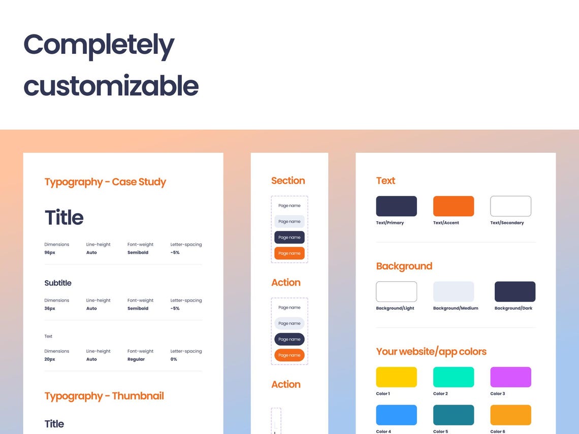Minimal UX/UI Case Study Template – Behance Ready - Etsy