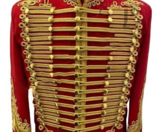 Military Uniform Napoleonic Hussar Jacket-Men Tunic Pelisse Jimi Hendrix Jackets By Nooria Industry