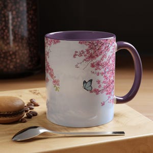 Japanese Mug, Japanese Mug, Cherry Blossom Tree, Gift Idea for Japan Lovers, Mug for Japan Fans, Gift Mug for Girl, Coffee Mug, Tea Cup.