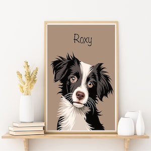 pet portrait, pet gift, pet painting, pet photo custom, dog photo painting, custom portrait, pet birthday gift, gift for pet owner, dog gift