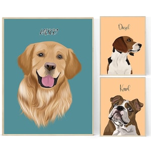 Custom Pet Portrait, Personalized Dog Illustration,Personalized pet vector ,Pet Vector, My pet portrait, gift for pet owner, pet memorial
