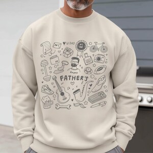 Dad&#39;s Day Fun Crewneck Sweatshirt, Gift for Father&#39;s Day, Unisex Sweatshirt, Cozy Dad Pullover, Father&#39;s Day Gift Idea, Casual Wear
