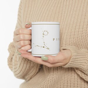 Pisces Zodiac Mug: Astrology Coffee Cup, Birthday Gift