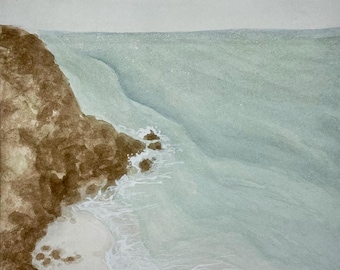 Coastal Serenity - Original Painting - 9x12"