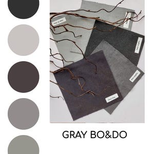 Grey Dim Out Roman Blinds Fabric Samples, custom made roller shades, fabric swatches for window shades, heat blocking roman shades