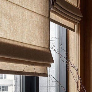 Made-to-order Fabric Roman Blinds
