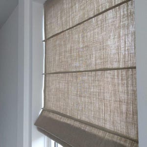 Beige Roman Blinds, custom curtains for nursery room, hand-crafted roman shades, window shades, printed Roman shades in variety of colors