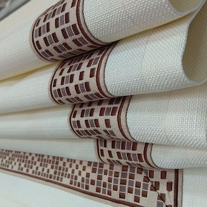 Roman Shades Custom Decoration and Model - Roman Blinds Decorative Stripes, Modern Roman Curtains Designs customizable