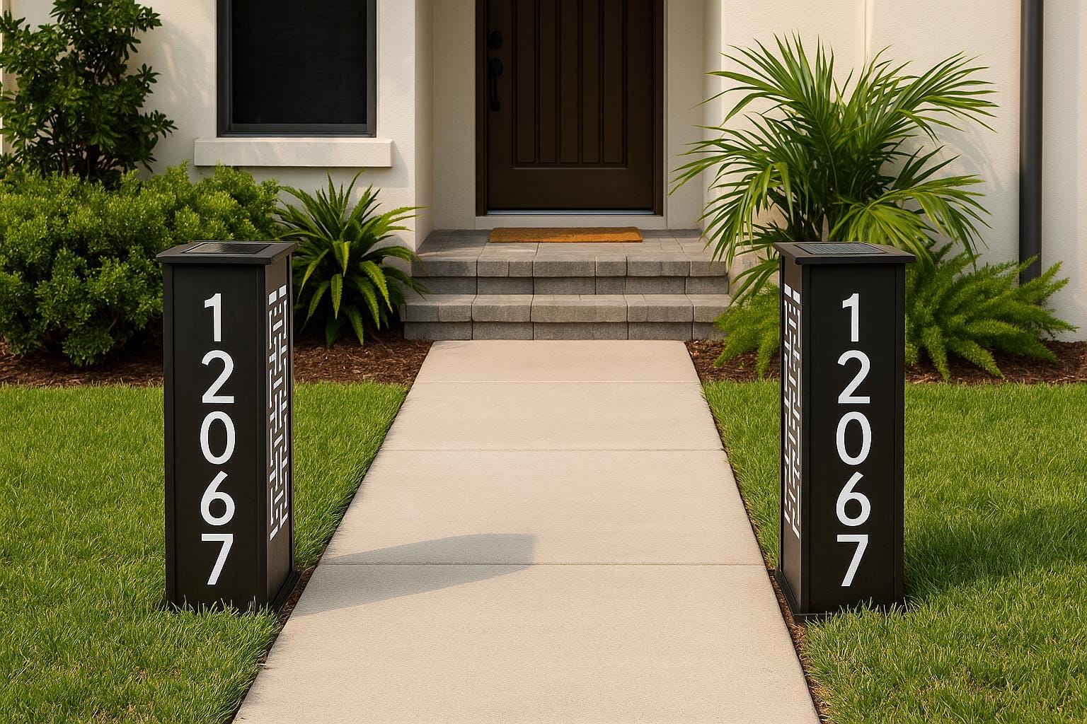 Solar Address Sign & Well Head Cover: 10