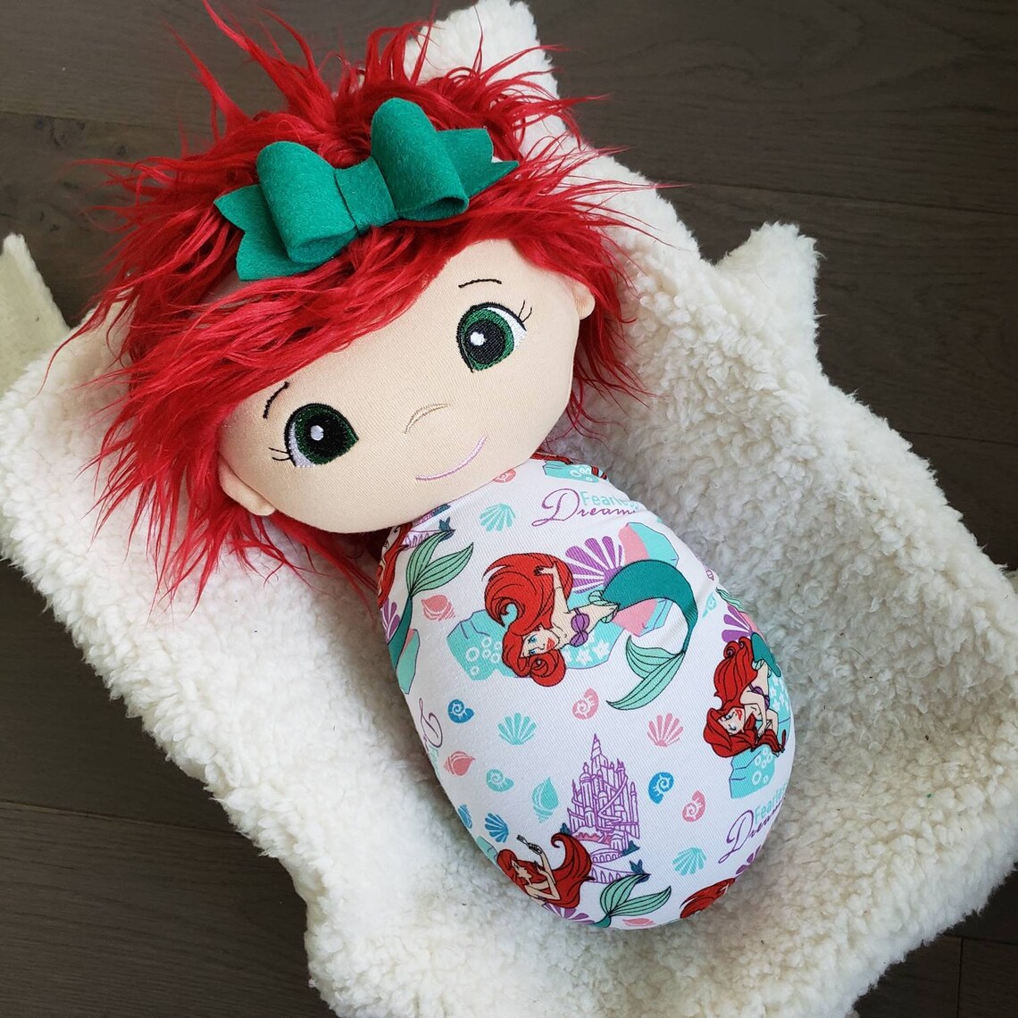 Handmade Swaddle Doll Plush Swaddle Doll Baby Doll Swaddle Etsy
