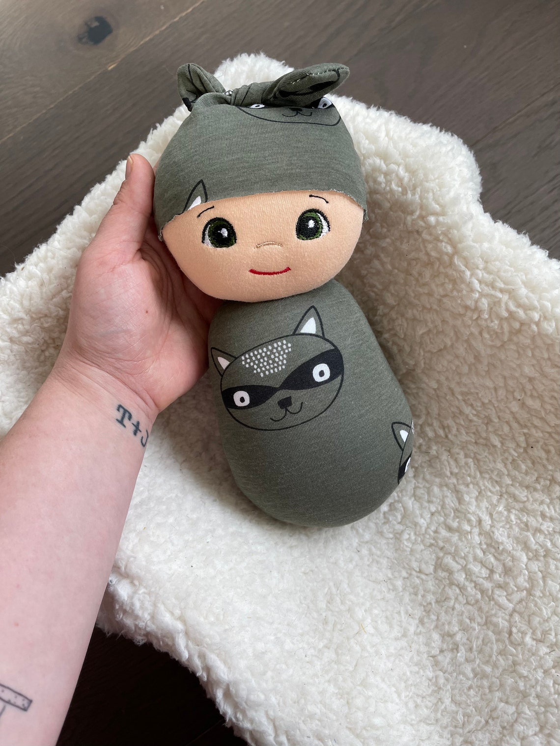 Handmade swaddle doll plush swaddle doll baby doll swaddle Etsy