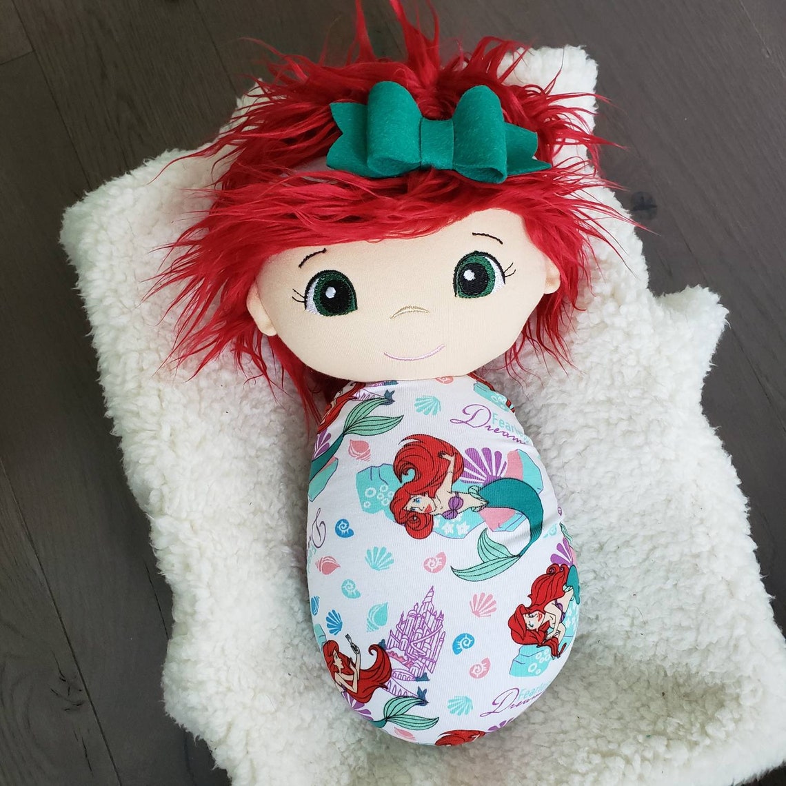 Handmade Swaddle Doll Plush Swaddle Doll Baby Doll Swaddle Etsy