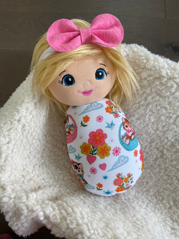 Handmade Swaddle Doll Plush Swaddle Doll Baby Doll Swaddle Etsy