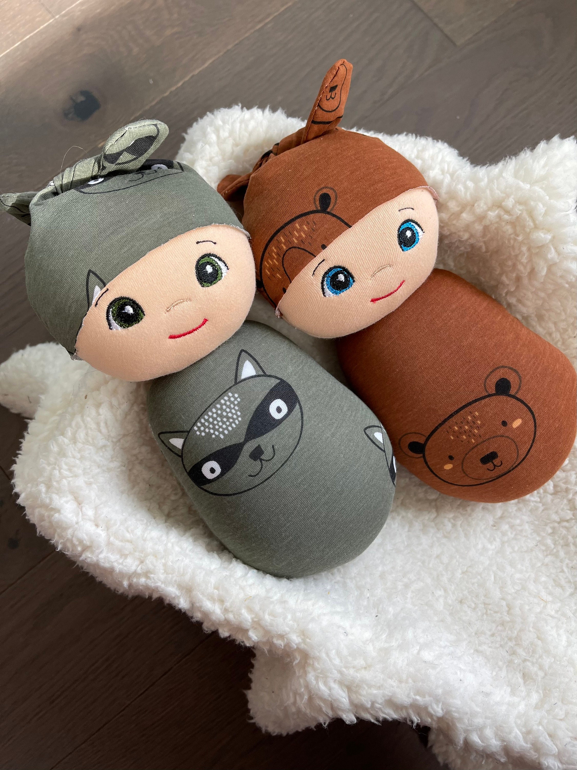 Handmade swaddle doll plush swaddle doll baby doll swaddle Etsy