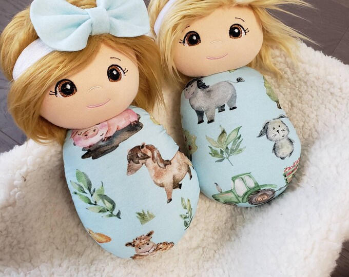 Handmade Swaddle Doll Plush Swaddle Doll Baby Doll Swaddle Etsy