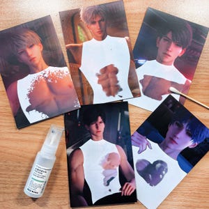 Love and Deepspace Water-Reveal Photocards Set of 3 per character