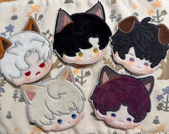 Love and Deepspace 3 inch Soft Fleece Embroidered Keychain Patch | Free Bonus Photocards