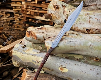 Hand Forged High Carbon Steel Spear Sword - Viking & Medieval Replica