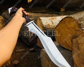 Hand-Forged Kukri Knife | High Carbon Steel, Rosewood Handle