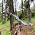 Hand Forged Carbon Steel Egyptian Khopesh Sword: Medieval Viking Style