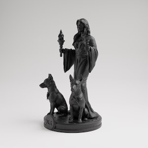Hecate Statue | Greek Mythology Goddess, Home Mini Altar, Witch Tarot Altar Charm, Witch Decor Gifts, Hekate Pocket Altar, Witchcraft Decor image 6