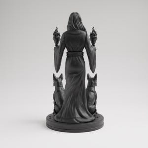 Hecate Statue | Greek Mythology Goddess, Home Mini Altar, Witch Tarot Altar Charm, Witch Decor Gifts, Hekate Pocket Altar, Witchcraft Decor image 5