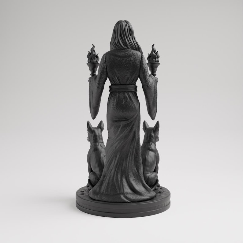 Hecate Statue | Greek Mythology Goddess, Home Mini Altar, Witch Tarot Altar Charm, Witch Decor Gifts, Hekate Pocket Altar, Witchcraft Decor image 5