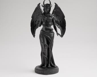 Estatua de Lilith / Altar de Lilith / Estatua de la Diosa Lilith / Figura de Lilith / Mini altar para el hogar, Amuleto de altar de tarot de bruja, Decoración de bruja, Altar de bolsillo