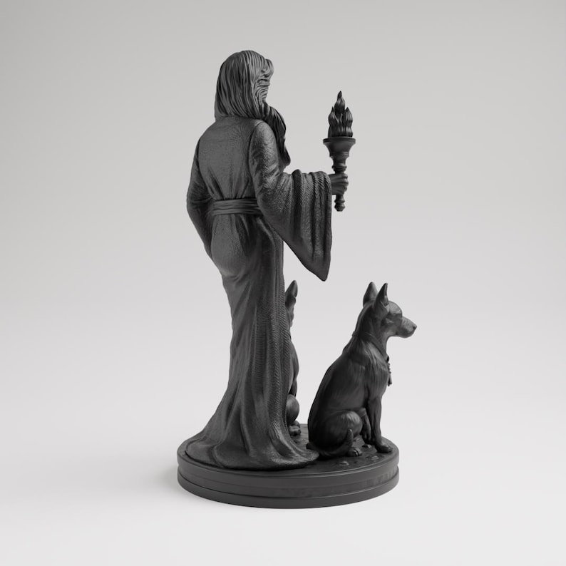 Hecate Statue | Greek Mythology Goddess, Home Mini Altar, Witch Tarot Altar Charm, Witch Decor Gifts, Hekate Pocket Altar, Witchcraft Decor image 4