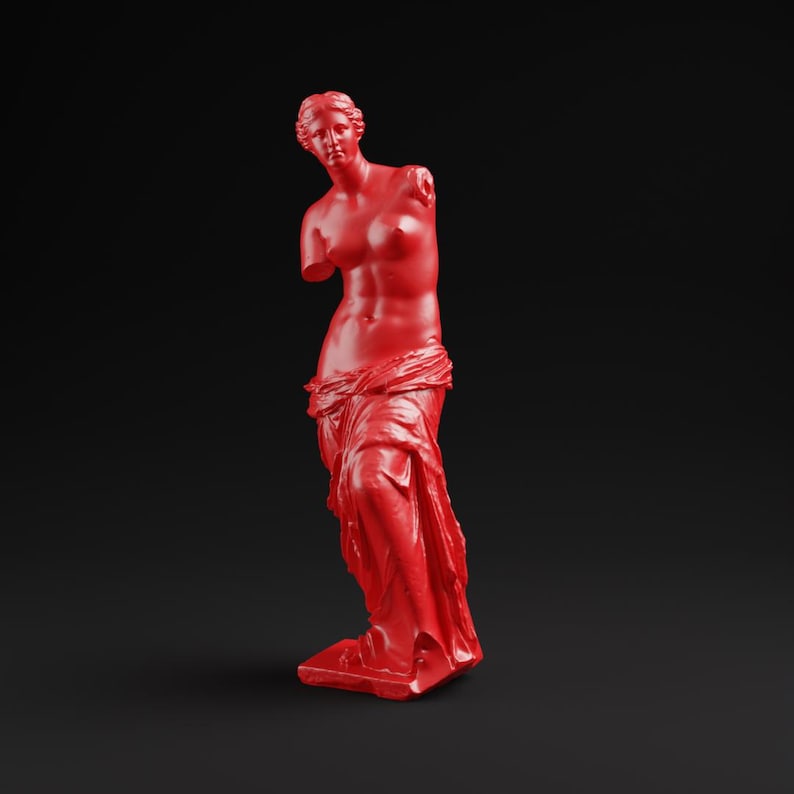 Aphrodite Statue | Venus Statue | Aphrodite Altar | Greek Goddess Figure | Aphrodite Bust, Greek Mythology, Aphrodite Sculpture, Home Decor Red