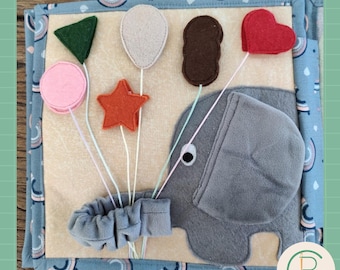 DIY Activiteiten boek pagina ‘De Olifant’: patroon, pagina-indeling & stap-voor-stap handleiding (NL+EN)