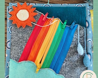 DIY Activiteiten boek pagina ‘De Regenboog’: patroon, pagina-indeling & stap-voor-stap handleiding (NL+EN)