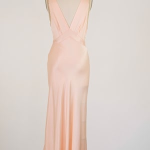 Vintage 1930s Gown Lace Sheer 1930s Bias Gown 1930s Lingerie 1940s Slip Slipdress Slip Dress Wedding Gown Bride image 5