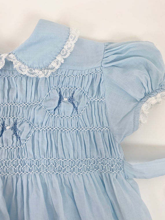 Vintage 1940s Dress Baby Girl 1950s Dress POLLY F… - image 9