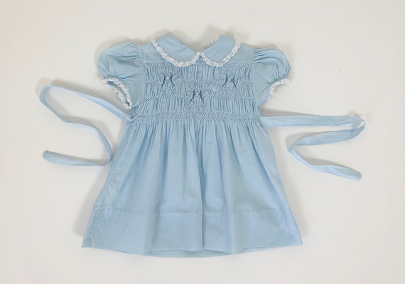Vintage 1940s Dress Baby Girl 1950s Dress POLLY F… - image 1