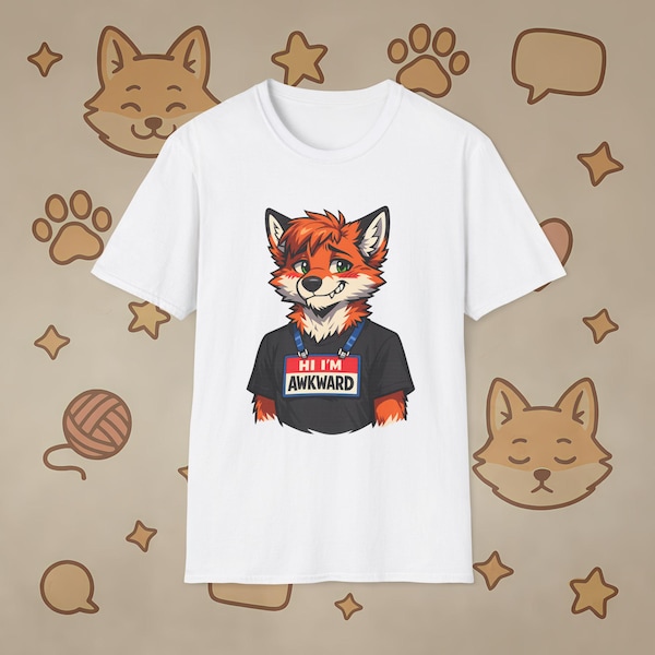 Anthro Fuchs T-Shirt | Cartoon Pelzigen Fandom Design
