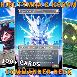 Deck MTG Chibi Anime EDH Tymna et Kodama Proxy de qualité supérieure 100+ cartes