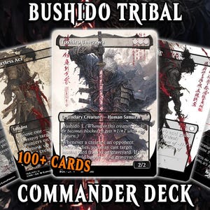 Samurai Tribal: Mazo de Proxy para Commander de MTG – Toshiro Umezawa EDH – Más de 100 cartas personalizadas