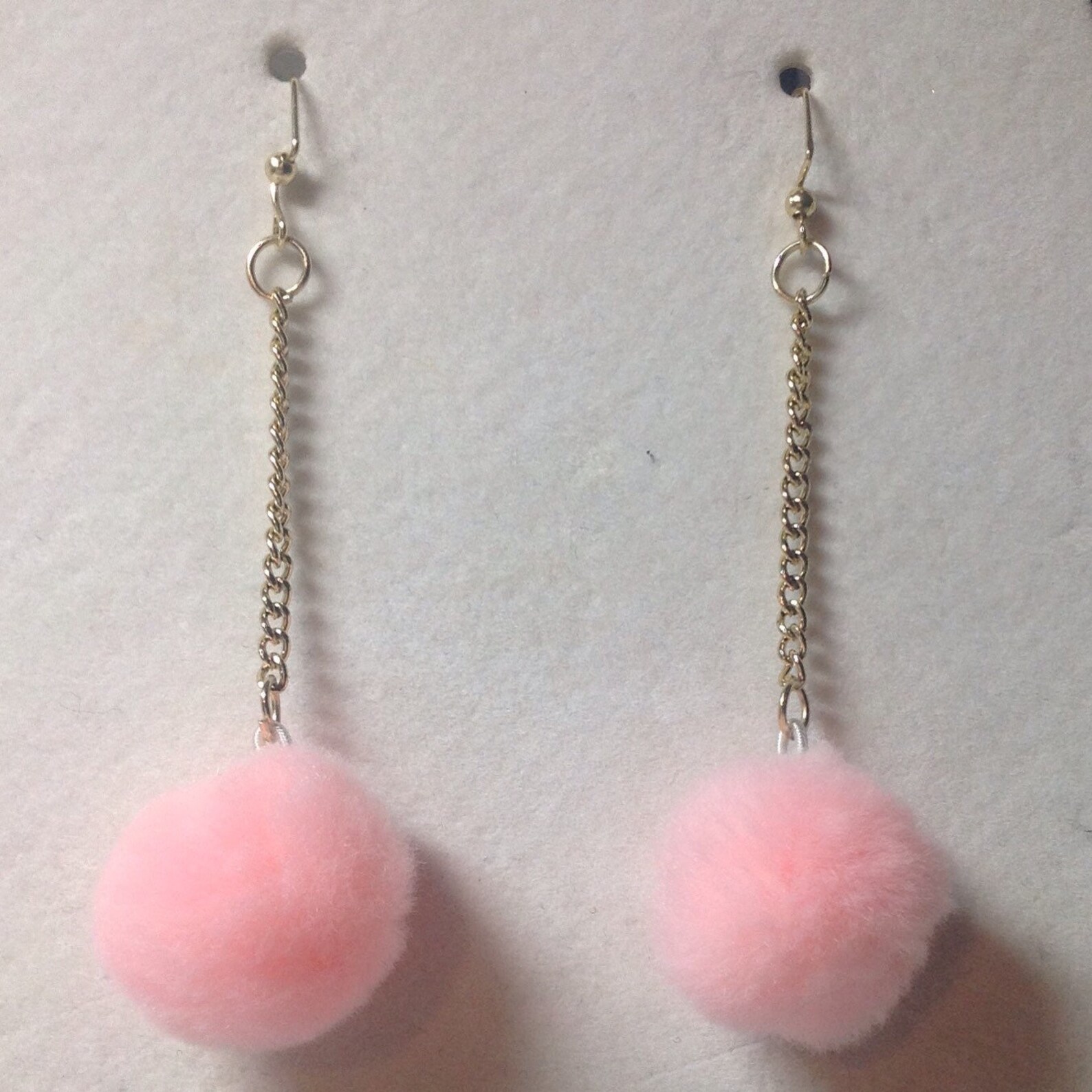 Pom Pom Earrings/pom Pom Puff Balls/dangle OR Stud Post Pom Etsy