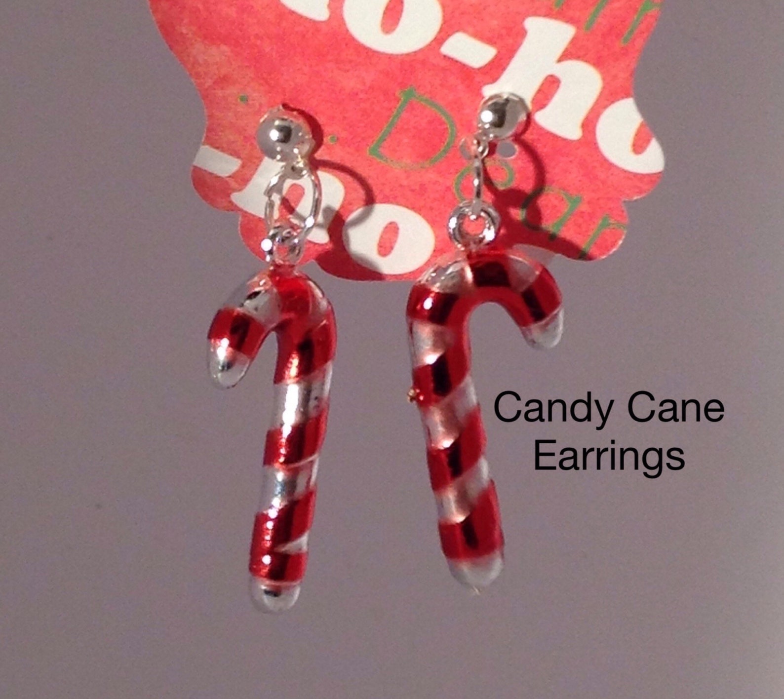 Candy Cane Earrings/candy Cane/christmas Jewelry/christmas Etsy