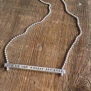 Not All Who Wander Are Lost Necklace image 1