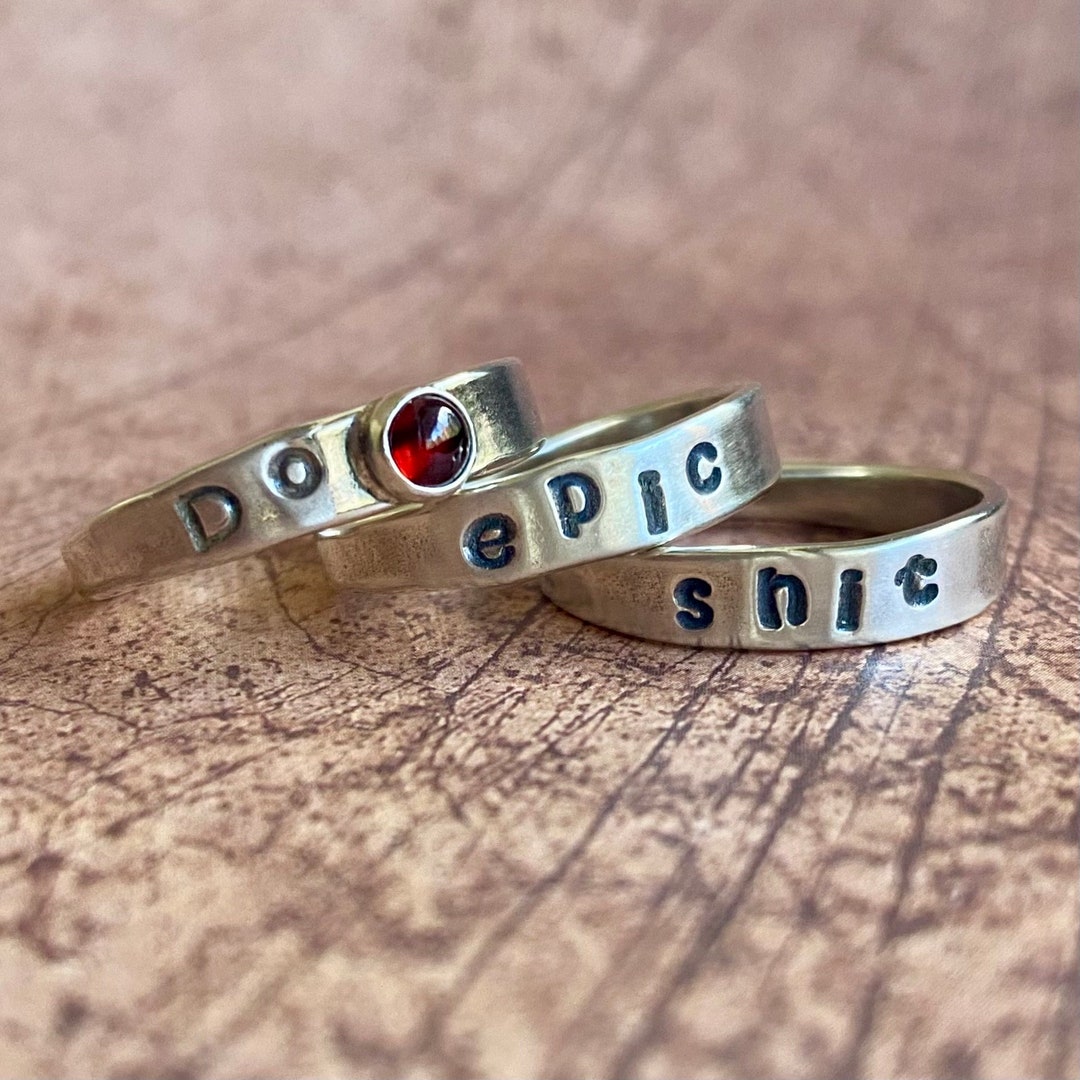 Multifocal Power Rings Do Epic Shit Stackable Power Rings - Etsy