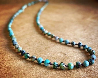 Hand-Knotted Turquoise Necklace