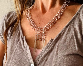 Prairie Pink Pearl Necklace